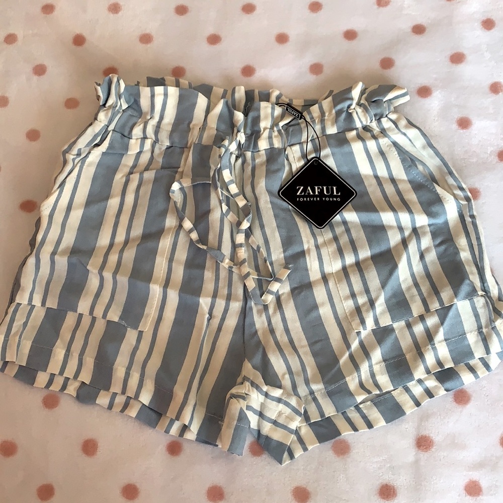 Blue & White Shorts